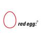 Rotes Ei-Logo mit dem Text "red egg" in Schwarz auf weißem Hintergrund.