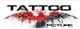 Texto "Tattoo Picture" con diseño de águila roja y negra en estilo grunge.