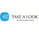 Logo von "TAKE A LOOK" mit blauem Icon und Text "Events & Incentives".