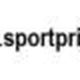 Vrouw met beker naast tekst "www.sportprijzennederland.nl".