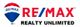 RE/MAX logo with a hot air balloon and "Realty Unlimited" text below.