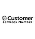 "Customer Services Number logo with '24/7' inside a phone icon."
