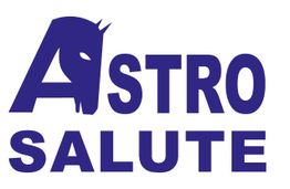 Logo con scritta "Astro Salute" e silhouette di un cavallo al posto della lettera A.