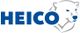 Logo mit blauem „HEICO“-Text und einem weißen Eisbärenkopf rechts daneben.