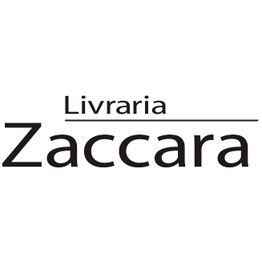Logo da Livraria Zaccara com texto preto em fundo branco.