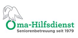Logo von Oma-Hilfsdienst mit Adler und Schrift: "Seniorenbetreuung seit 1979".