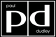 Schwarzes Logo mit den Initialen "pd", Text "paul" oben links und "dudley" unten rechts.