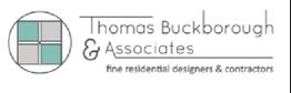 Logo: Thomas Buckborough & Associates, fine residential designers & contractors, with square icon.