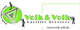 Logo von Volk & Volk Facility Services in Grün und Schwarz, mit Website www.volk-volk.de.