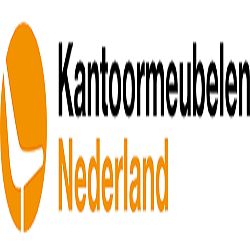 Logo van Kantoormeubelen Nederland met een oranje stoelicoon.