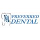 Logo of Preferred Dental featuring a stylized tooth and blue text.