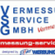 Logo von Vermessungs-Service GmbH mit Text "Vermessung professionell!".