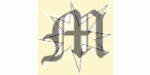 Buchstabe "M" in gotischer Schrift mit vierzackigem Stern im Hintergrund.