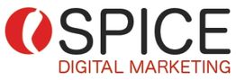 SPICE Digital-Marketing-Logo mit stilisiertem rotem Chili-Symbol links neben dem Text.