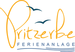 Logo mit einem Vogel auf orangefarbenem Hintergrund und Text darunter.