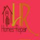 Logo of Homes-Repair with house, wrench, and "HR" on a red background.