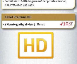 Digitaler HD Kabelanschluss