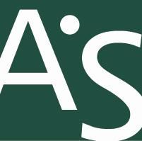 Logo con lettere "A" e "S" bianche su sfondo verde scuro.