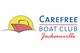 Carefree Boat Club Jacksonville logo with a boat silhouette and sun in the background.