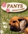 Hund und Katze nebeneinander auf Gras ruhend, daneben das Logo "Panys gesund & lecker".