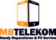 Zwei stilisierte Smartphones mit "MB Telekom", Handy-Reparaturen und PC-Service-Text daneben.