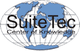 Logo mit Weltkarte und Text: "SuiteTec Center of Knowledge".