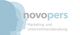 Logo mit Silhouetten und Text "novopers Marketing und Unternehmensberatung".