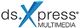 Logo mit blauem "X", Schriftzug "ds.Xpress MULTIMEDIA" auf weißem Hintergrund.