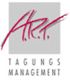 Graues Logo mit rotem "ART" und schwarzer Aufschrift "Tagungsmanagement" darunter.
