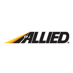 "Allied logo with black text and a yellow-orange swoosh above a wrench design."