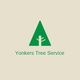 Green tree logo with text "Yonkers Tree Service" on a beige background.