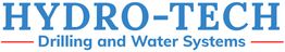 Logo of Hydro-Tech: Drilling and Water Systems in blue text.