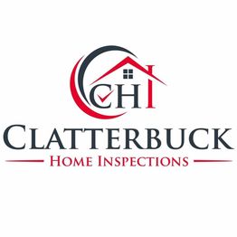 Clatterbuck Home Inspections logo with a red roof and check mark inside circle.