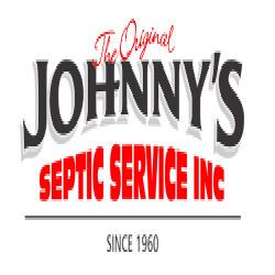 Logo for Johnny's Septic Service Inc. in bold red and black text, established in 1960.