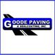 Goode Paving & Sealcoating, Inc. logo with a road graphic and blue background.