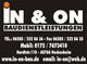 Visitenkarte von In & On Baudienstleistungen mit Kontaktinformationen.