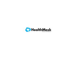 Logo von HealthMask mit einem blauen Masken-Symbol und dem Text "HealthMask Atemschutzmasken".