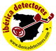 Logotipo de Ibérica Detectores con mapa de España y detector.