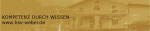 Gelbes Banner mit Text: "Kompetez durch Wissen" und Link: "www.bsw-wissen.de".