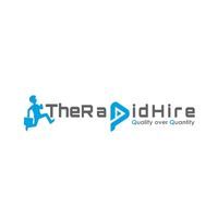 Logo of TheRapidHire with text: "Quality over Quantity" and silhouette of a person with a briefcase.