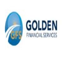 Logo of Golden Financial Services with a blue and gold emblem and text.