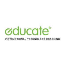 Educate LLC logo with text "Instructional Technology Coaching" in green and black.