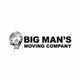 Logo of Big Man's Moving Company with a strongman holding a house.