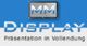 Logo mit "MM Display: Präsentation in Vollendung" auf blau-weißem Hintergrund.