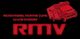 Reisemobilvermietung Wankendorf Logo: Wohnmobil-Skizze, Text "RMV" in Rot auf schwarzem Hintergrund.