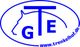 Logo mit Hundekopf-Silhouette und den Buchstaben GTE; Website: www.trenkelhof.de.