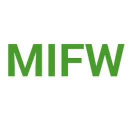 Grüne Buchstaben "MIFW" auf weißem Hintergrund.