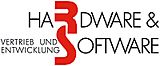 Logo mit den Wörtern: Hardware & Software, Vertrieb und Entwicklung. Rotes "R" und "S" betont.