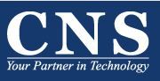 CNS logo with the slogan "Your Partner in Technology" on a blue background.