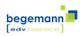 Logo von Begemann EDV Service mit blauen und grünen Elementen.